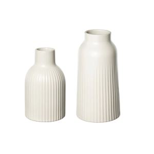 캅카스타니 오프화이트 도자기 꽃병 화병 15cm/23cm