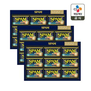 CJ 선물세트 스팸라이트8호 3개 쇼핑백포함
