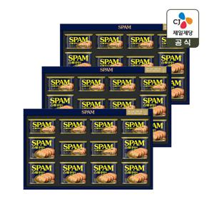 CJ 선물세트 스팸3호 3개 쇼핑백포함