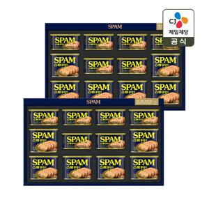 CJ 선물세트 스팸3호 2개 쇼핑백포함