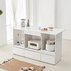 주방 홈카페 서랍 수납형 밥솥 멀티 아일랜드 홈바 1500 북유럽풍 디자인