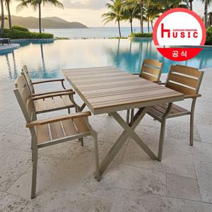 야외테이블세트 제프리ZF1034T 테이블+투미ZF1105C 의자 4인 카페 테라스