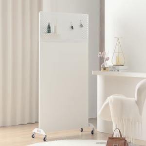 가벽 파티션 가림막 칸막이 공간분리 이동식 매쉬 화이트 1200X800