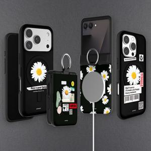 갤럭시Z플립7 데이지 마그네틱 힌지 맥세이프 카드 도어 범퍼 케이스