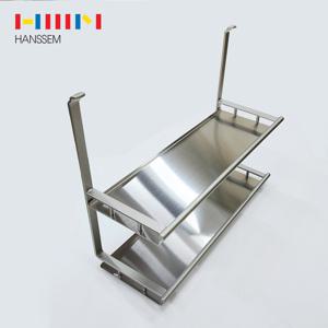 한샘 정품 프리미엄 행거레일 주방선반 씽크정리 레일형 2단선반 AOR-NS2F