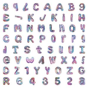 알파벳 숫자 3D 스티커 캐리어 다이어리 노트북 핸드폰 아이패드 리무버블 스티커