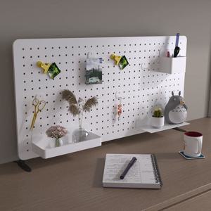 15종 악세사리 포함 / 무타공 대형 자석 철제 책상 타공판 페그보드