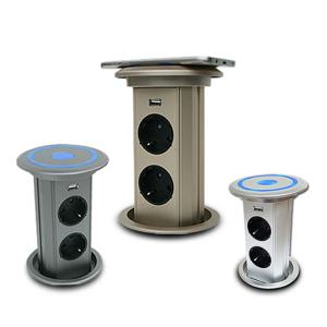 원터치 빌트인 팝업 콘센트 주방 매입 전동 유무선 충전 콘센트 2구 BIP-100W