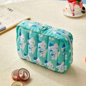 바스락 밀크캣 파우치 우유 민트