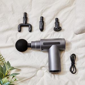 6단계 미니 무선 마사지건 휴대용 4종 헤드
