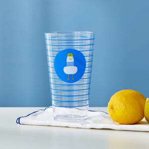 썸머블루 아크릴 빅텀블러600ML 스트라이프