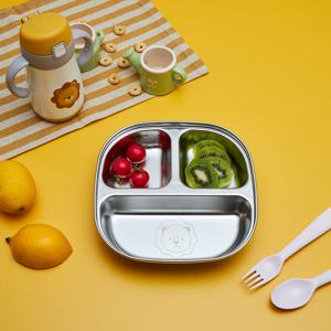 안전한 스텐304 3칸나눔 어린이식판