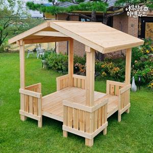 원목 사각정자 야외 지붕형 평상 야외용 정자 파고라 정원 카페 옥상 테라스 원두막 인테리어