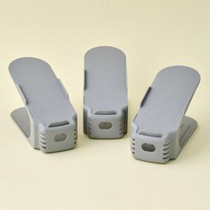 손잡이가 있어 넣고빼기쉬운 신발장정리대 3P 그레이