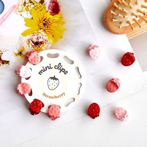 러블리 미니 집게핀 10P SET 스토로베리 레드