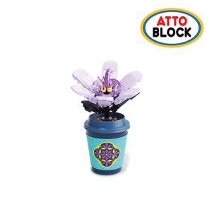 호환블럭 보랏빛 백합 컵화분 (DK021-3)