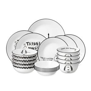 스누피앤찰리에디션 한국형 4인 18P 원형 홈세트