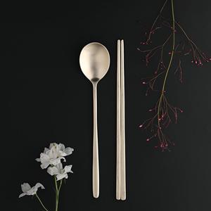 Origin 방짜유기 건강수저 1인세트(2p) 자체살균 항균99.9%