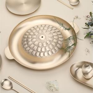 Signature 방짜유기 불고기판 고기 구이판 항균력99.9%