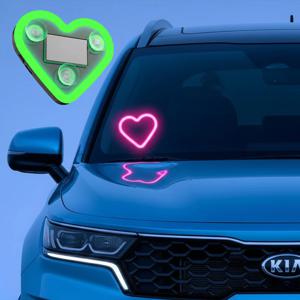 HK Sell 라머즈 LED 붙이는 네온 조명 하트 태양광 실내인테리어 무드등 남친선물