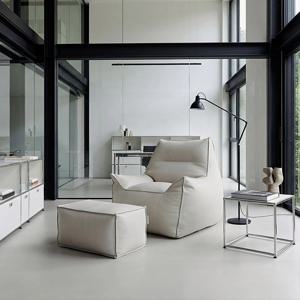 커스-톰 하이백 천연 가죽 풀 커버링 빈백 소파 1인용 빈백 소파 5colors