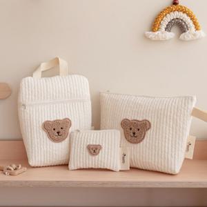 순수 순면 누빔 어린이집 준비물 파우치