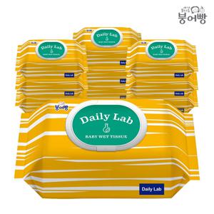 데일리랩 물티슈 네이처 캡형 80매 10팩 평량45