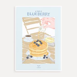 블루베리 팬케이크 공든 아트 프린트