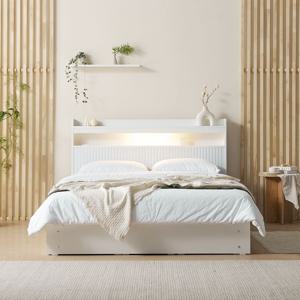 아프린 신혼부부 높은 템바보드 학생 퀸사이즈 호텔식 침대프레임