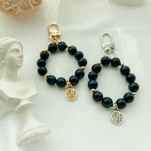 블루 호안석키링 타이거아이즈 행운 미니키링 금전운 재물운 사업운 차키링