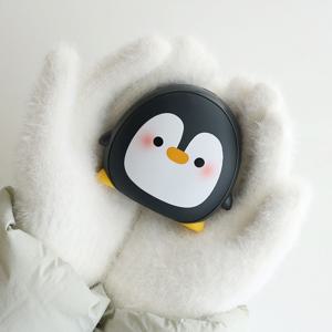 충전식 휴대용 펭귄 손난로 보조배터리 5000mAh WM504