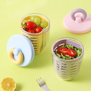 링 후르츠팟 휴대용 과일 샐러드 밀프랩 도시락 용기