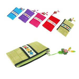 누비 사각 동전지갑 5P 세트 ( 전통 외국인선물 한국기념품 카드지갑 답례품 할머니선물 )