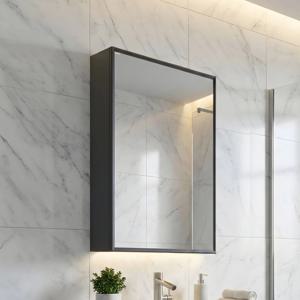 큐브 웨인스코팅 1도어 거울 수납장 500x800