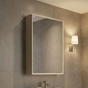 큐브 웨인스코팅 1도어 거울 수납장 600x1000