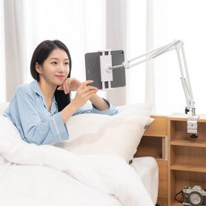 태블릿 아이패드 휴대폰 자바라 거치대 2colors (케이블고정클립 증정)