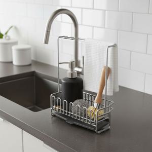 304스텐 멀티 수세미거치대 행주걸이 물빠짐 트레이형