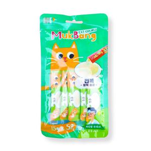 먹방 짜먹는 고양이 기능성간식 (15gX5ea) 전복