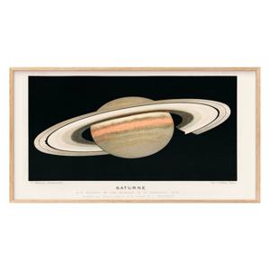 Saturne (1877) _ 토성 행성 우주 천문학 빈티지 포스터