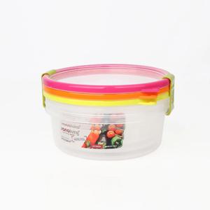 이태리 밀폐용기 사나리빙 항균 푸드 컨테이너 원형 1.0L