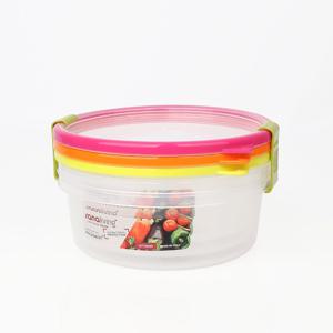 이태리 밀폐용기 사나리빙 항균 푸드 컨테이너 원형 1.6L