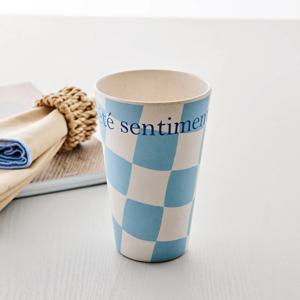 데일리브런치 뱀부파이버 텀블러 400ML 체커보드