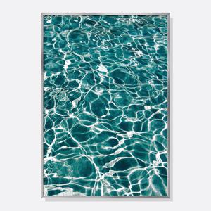 부드러운 번개 물결 바다 그림 액자 미드센츄리 감성 인테리어 포스터 / SEA013-OG