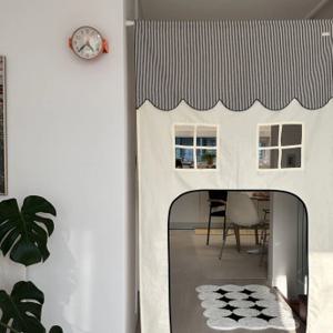 하우스 플레이 커튼(스트라이프 복도형)