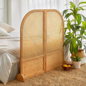 쥴리 아치형 뱀부 라탄 접이식 공간분리 파티션