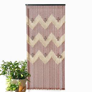 고급 목각발 구슬문발 롱 ( 레트로 벽장식 소품 여름 가리개 우드볼 우드발 공간분리 )