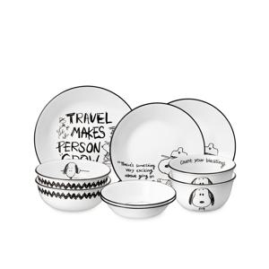 스누피앤찰리에디션 한국형 2인 9P 원형 홈세트