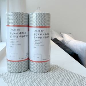 원올데이 한장으로 하루종일 빨아쓰는 데일리 행주 -롤형(60매입)