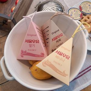 '서울우유 공식 콜라보' 포리 샤쉐 방향제 3종세트 (딸기, 커피, 바나나)