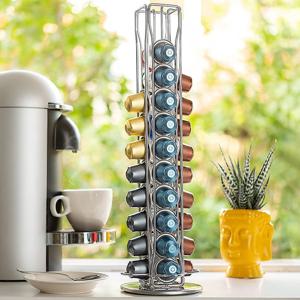 커피 캡슐보관함 타워형 회전 캡슐커피 디스펜서 네스프레소 돌체구스토 호환